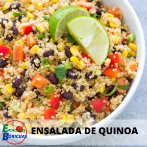 Receta ENSALADA DE QUINOA Puertorriqueña